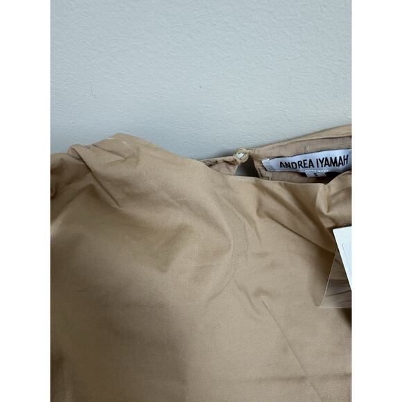 Andrea Iyamah Halima Nude Cropped Top Size Small - Picture 5 of 5